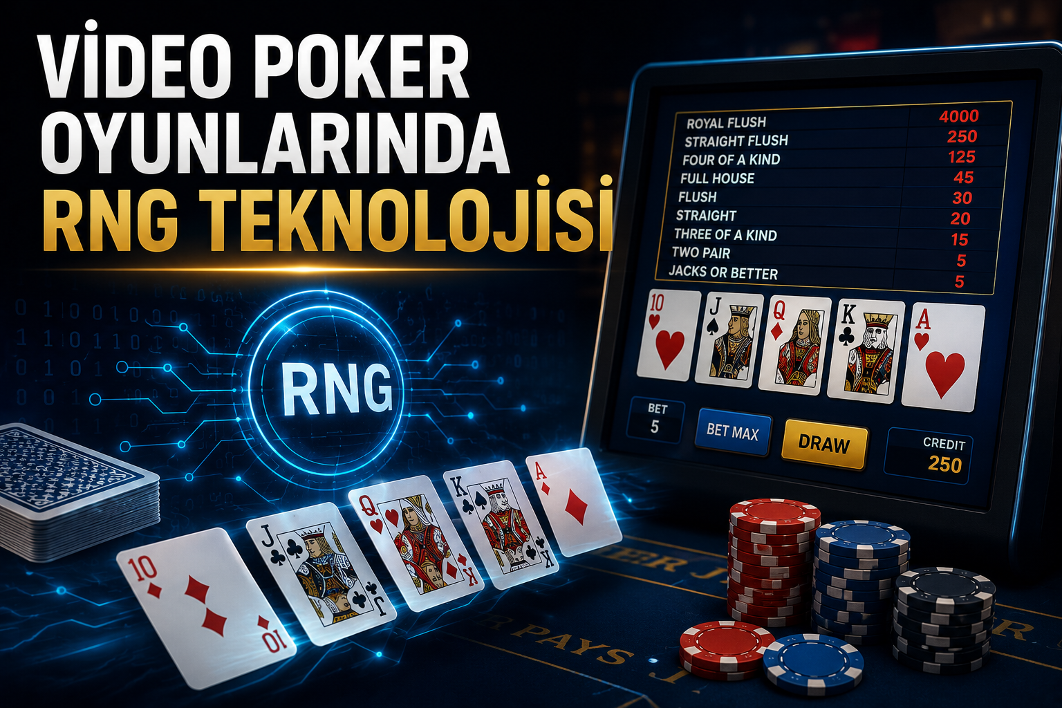 Video Poker Oyunlarında RNG Teknolojisi Nasıl Çalışır