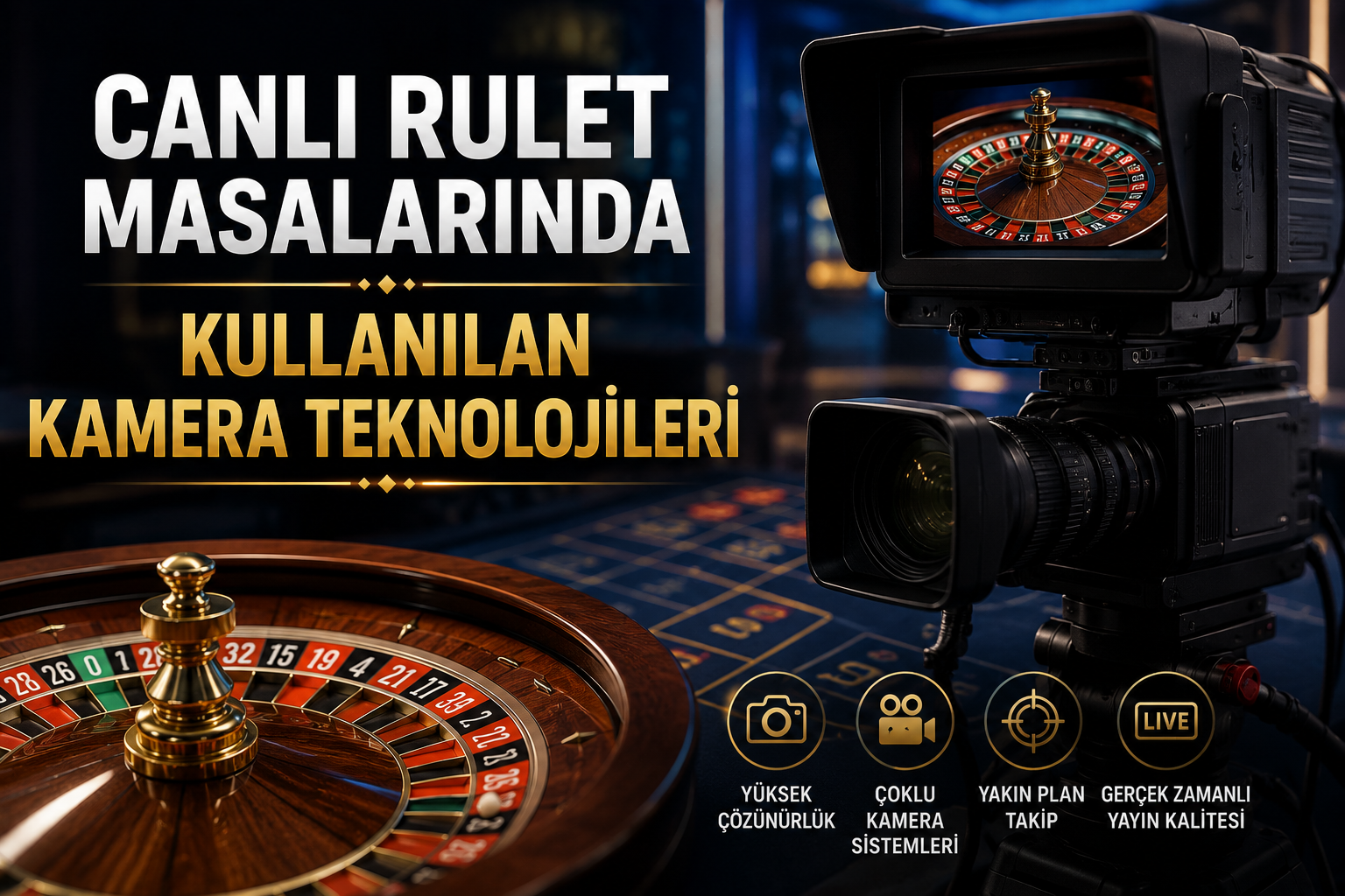Canlı Rulet Masalarında Kullanılan Kamera Teknolojileri
