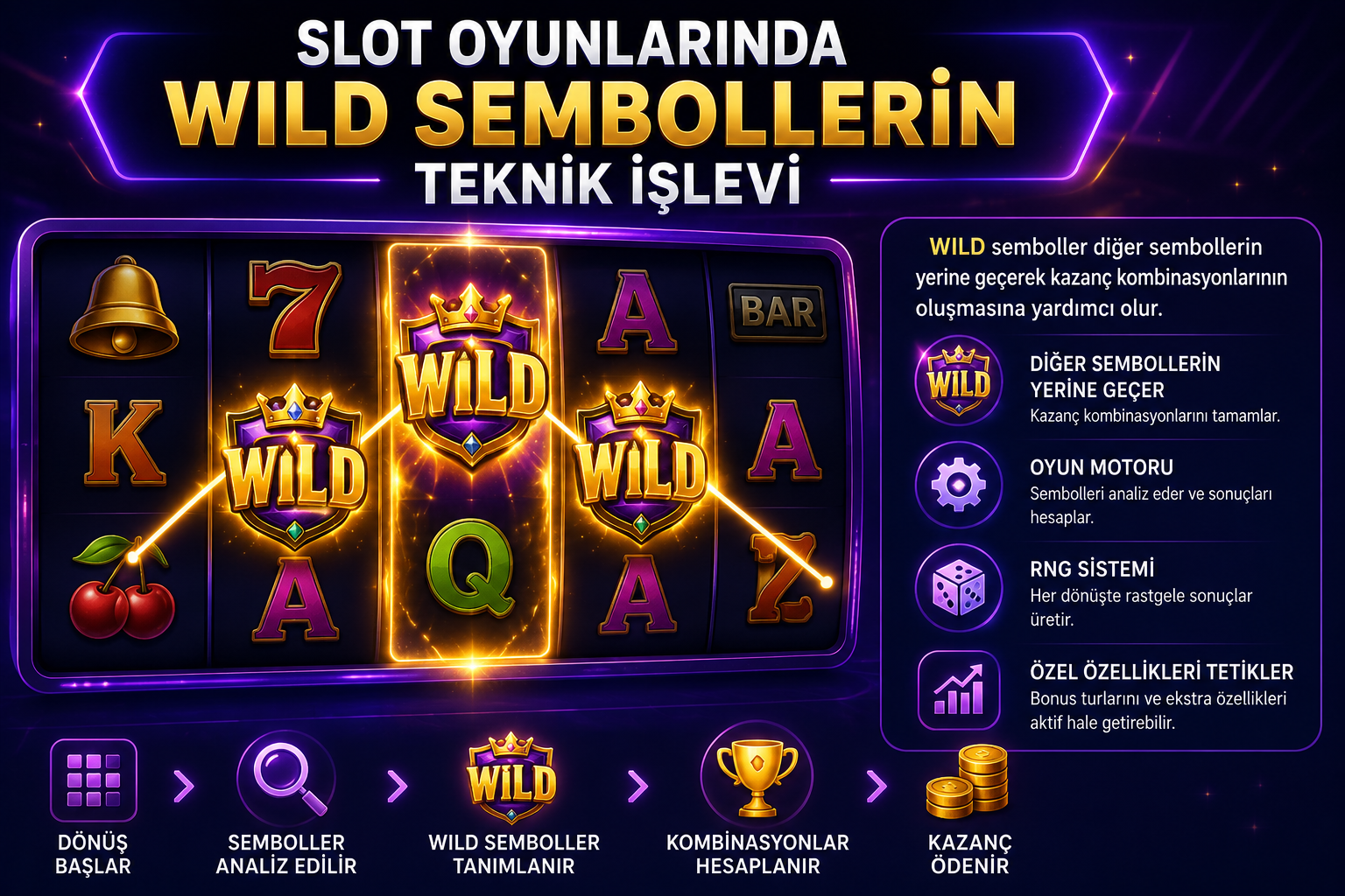 Slot Oyunlarında Wild Sembollerin Teknik İşlevi