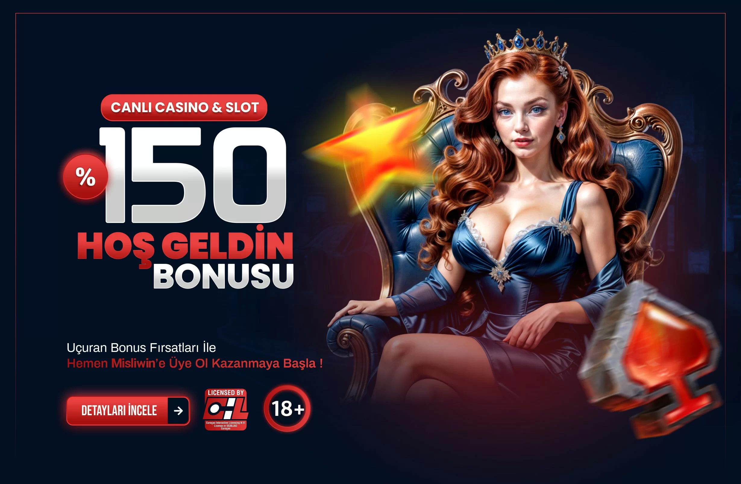%150 SLOT & CANLI CASINO HOSGELDIN BONUSU