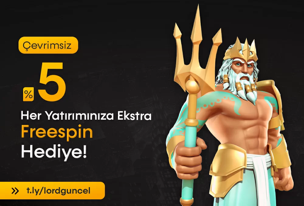 HER YATIRIMINIZA %5 ÇEVRİMSİZ EKSTRA FREESPİN HEDİYESİ!