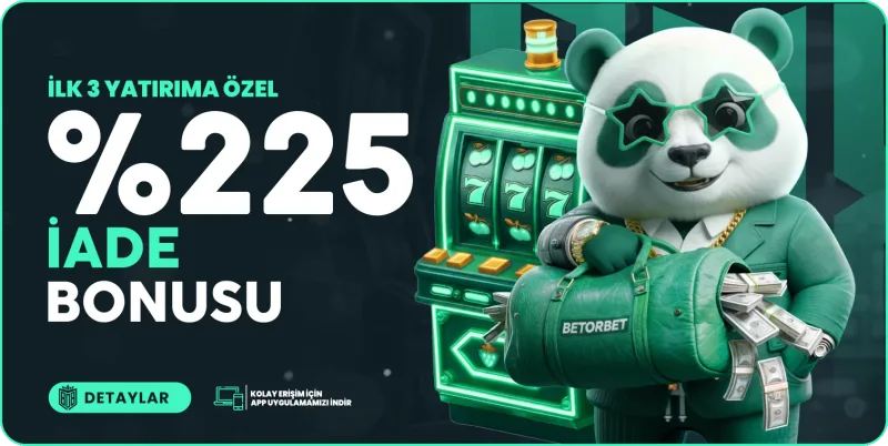 İlk 3 Yatırıma Özel %225 İade Bonusu