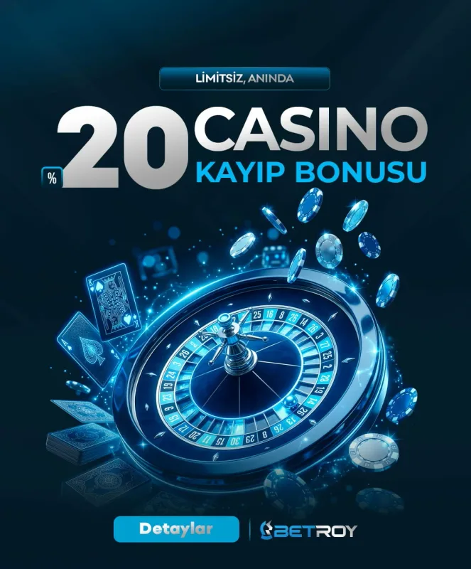 ANLIK %20 CASİNO KAYIP BONUSU!
