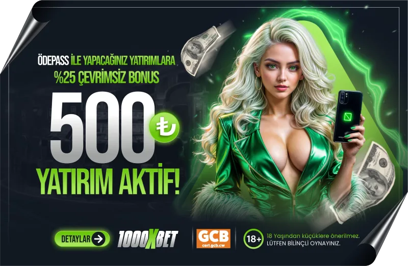Ödepass Havale Yatırımınıza Özel Çevrimsiz %25 Yatırım Bonusu!