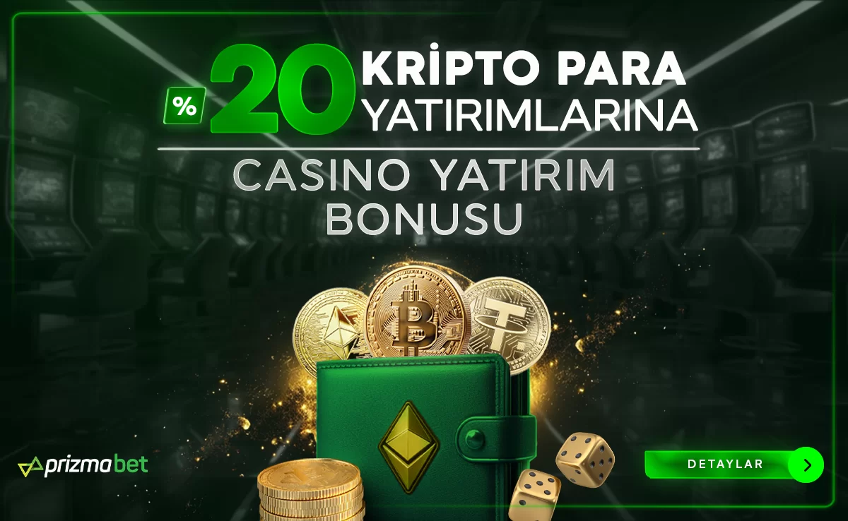 KRİPTO PARA YATIRIMLARINA %20 ÇEVRİMSİZ CASİNO YATIRIM BONUSU