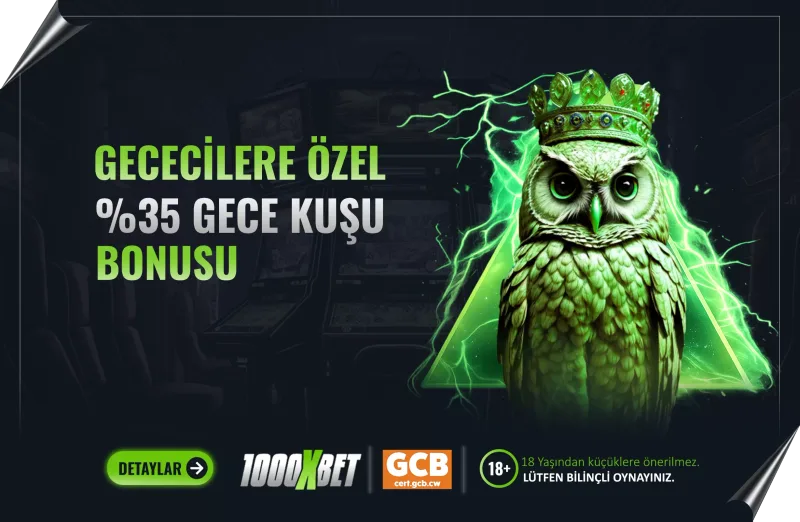 GECE KUŞU %35'e Varan CASİNO KAYIP BONUSU
