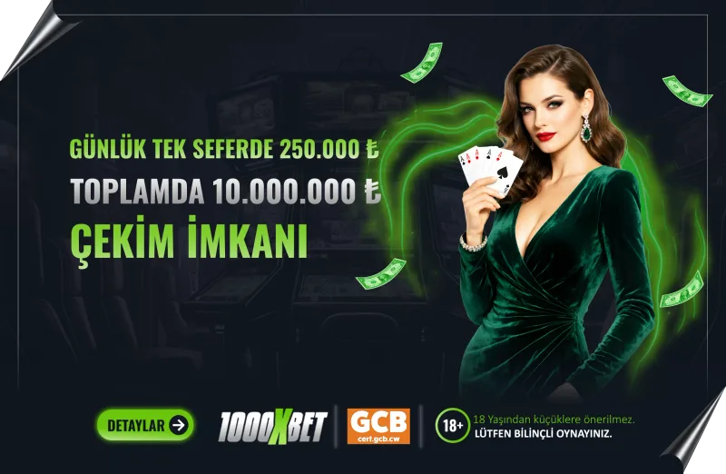 GÜNLÜK10.000.000 ₺ ÇEKİM LİMİTİ !!