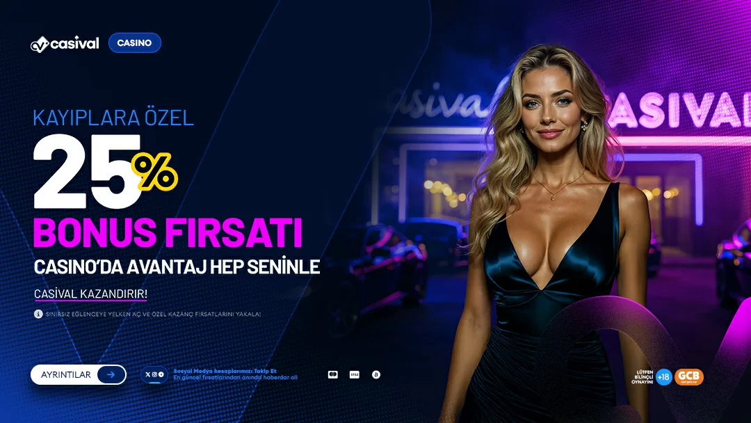 %25 CASİNO ANLIK KAYIP BONUSU