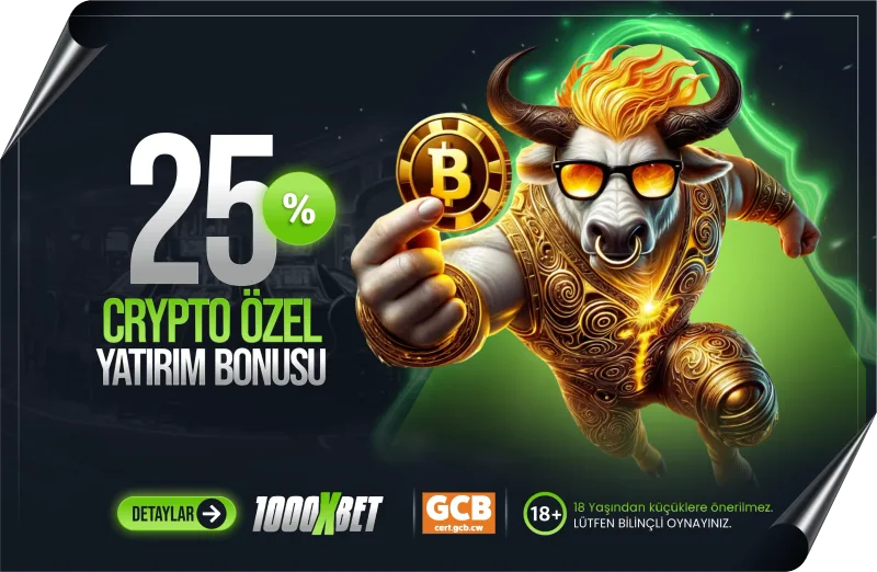 %25 KRİPTO SPOR VE CASİNO YATIRIM BONUSU