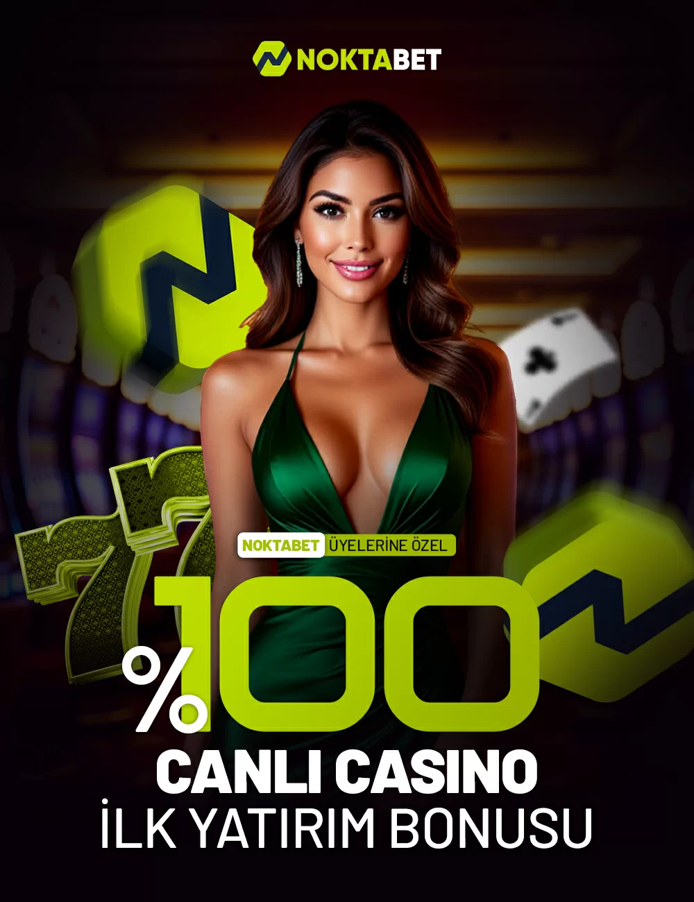 %100 CASİNO İLK YATIRIM BONUSU
