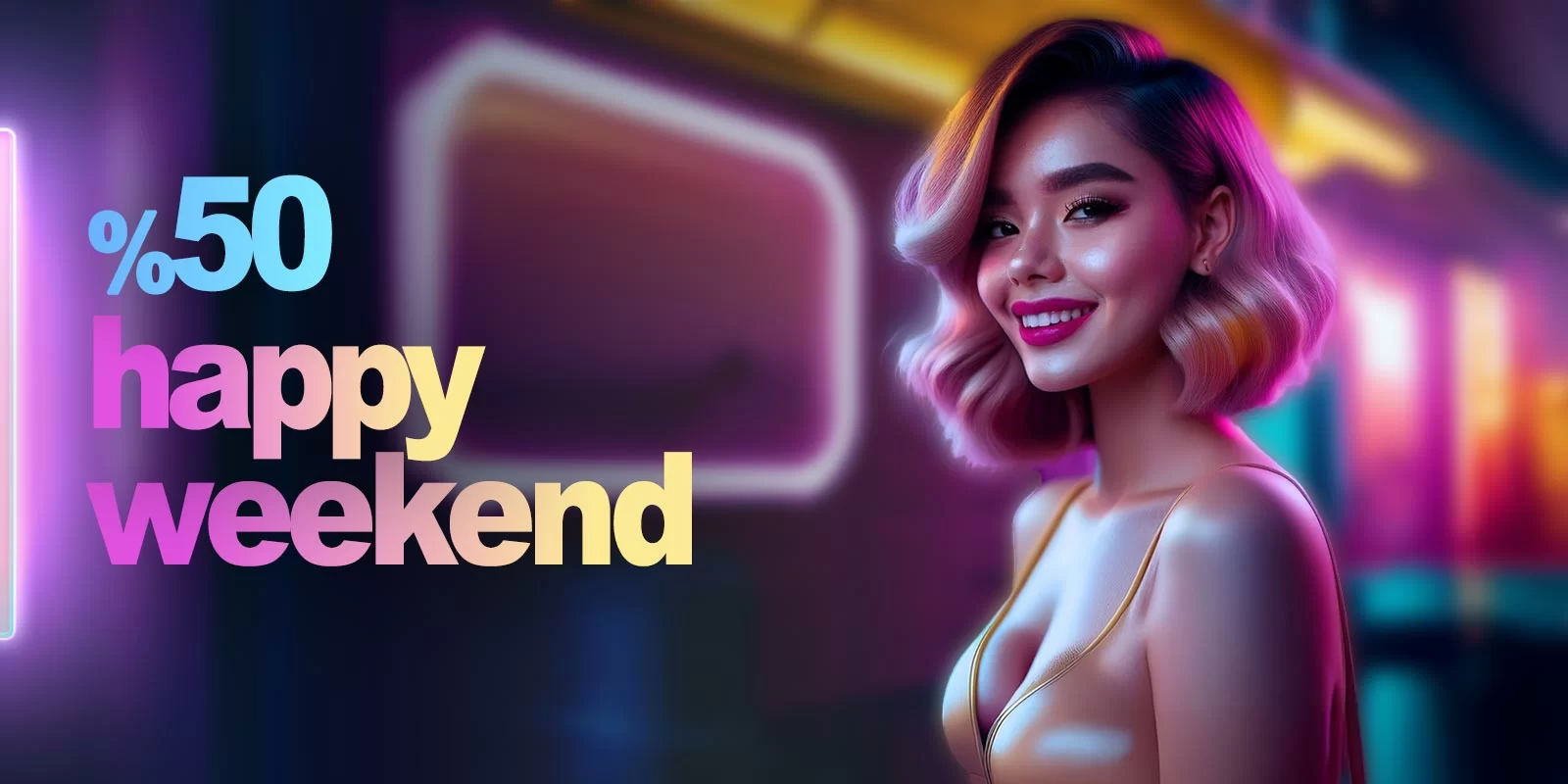 %50 HAPPY WEEKEND!