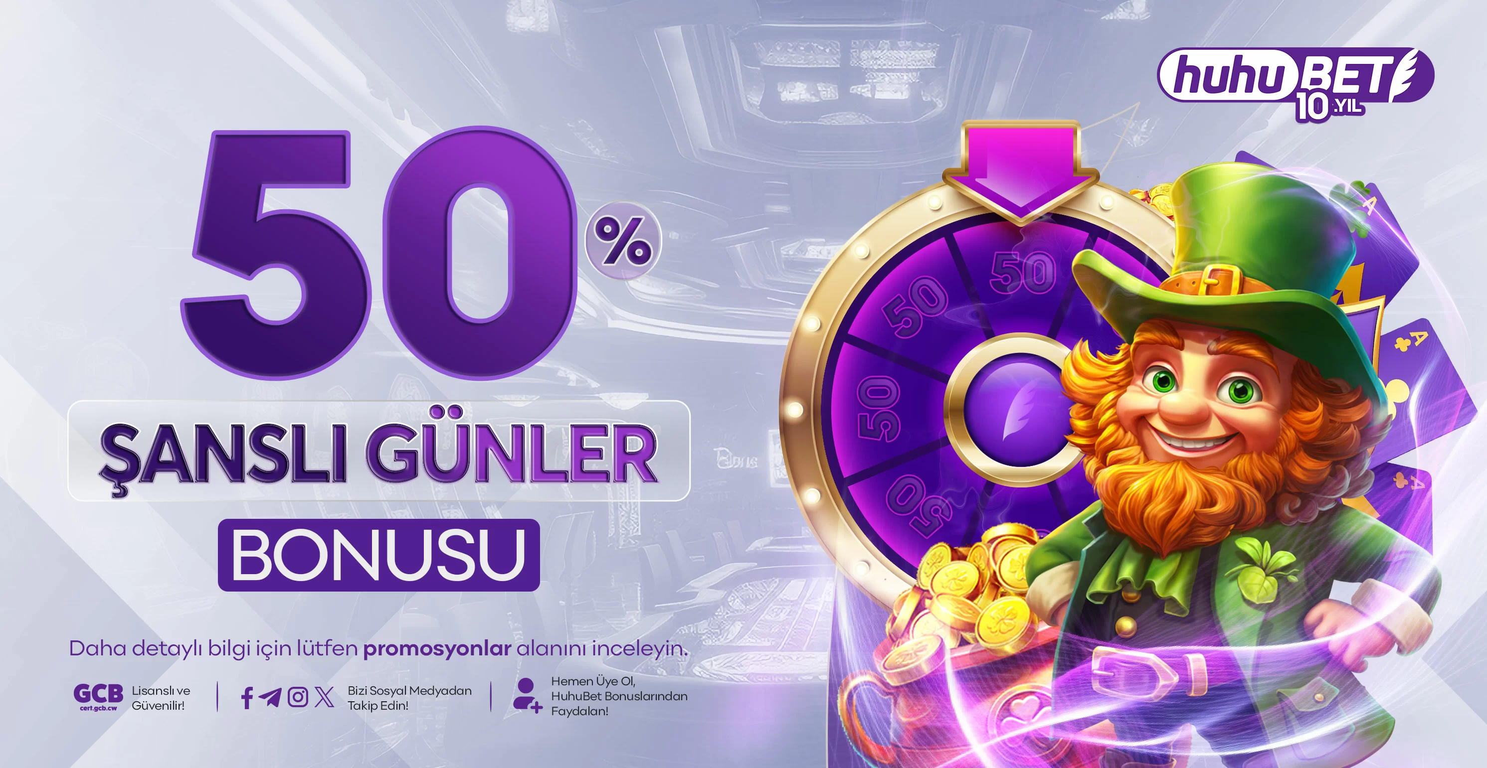 ŞANSIN TARIHI BELLI: SPOR VE CASINO’DA %50
